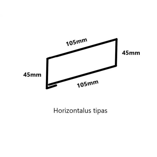 Skardinės Tvoros Segmentai Horizontalus Rombas, 45x105mm